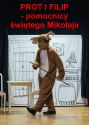 Plakat - Prot i Filip - pomocnicy świętego Mikołaja